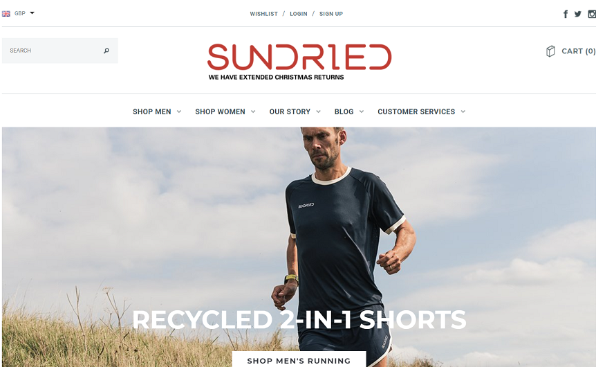 Men's Running Clothing - Sundried